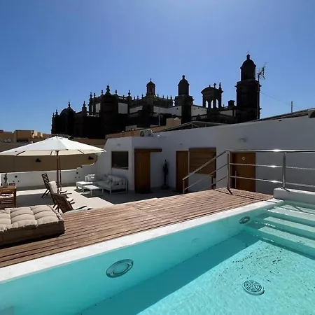 Daire C-10 Vegueta - Private Rooftop Pool *