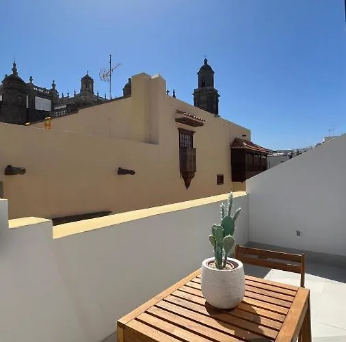 公寓 C-10 Vegueta - Private Rooftop Pool 大加那利岛拉斯帕尔马斯